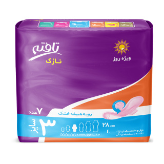 نوار بهداشتی بالدار ویژه روز تافته مشبک