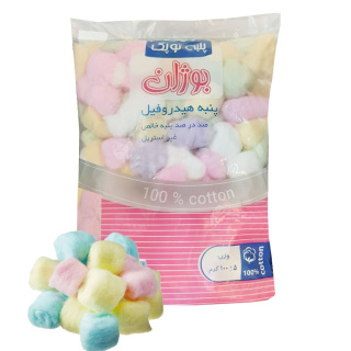 پنبه تو پی رنگی 100گرم بوژان