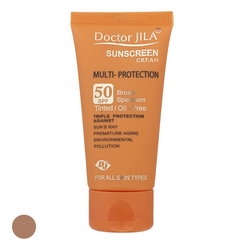 کرم ضد آفتاب رنگی SPF 50 دکتر ژیلا