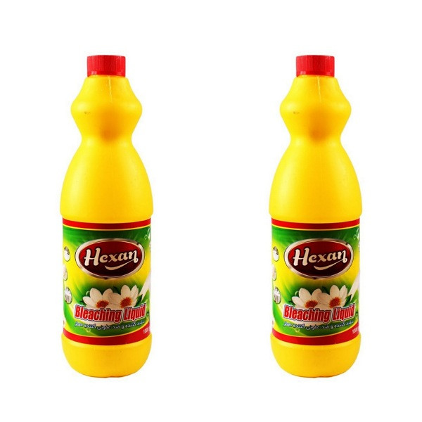 مایع سفید کننده معطر هگزان مدل 01 حجم 1 لیتر بسته 2 عددی