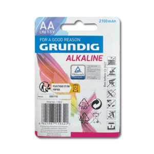 باتری قلمی گروندیگ مدل Alkaline بسته 2 عددی