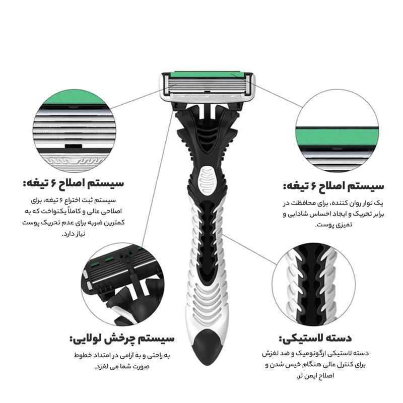 خود تراش 6 لبه دورکو اصل