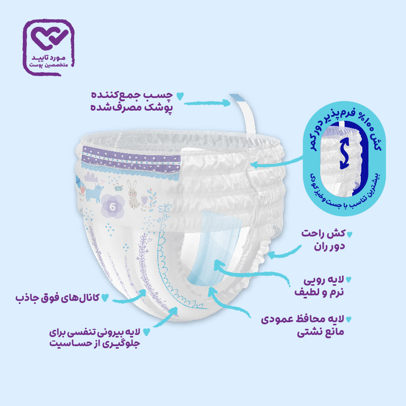 پوشک شورتی مای بیبی شماره 6
